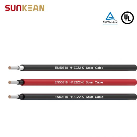 EN 50618 Single Core Solar Cable 16mm Cable SUNKEAN PV TUV Rhein and UL Double Certified Cable