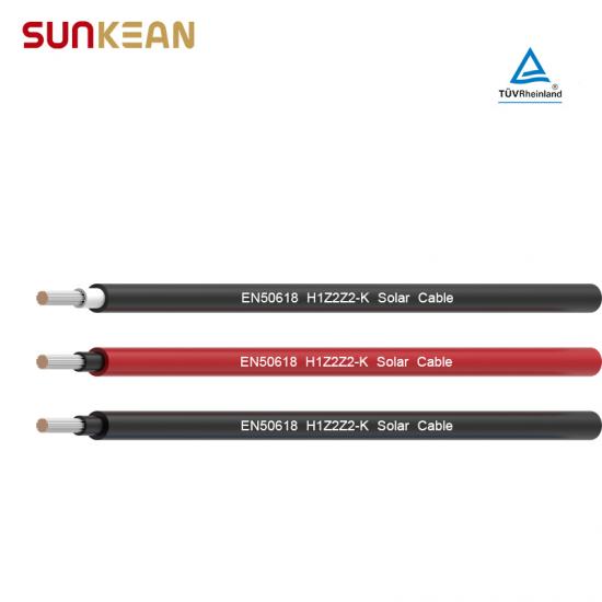 EN 50618 Single Solar 25mm Cable SUNKEAN PV TUV Rhein and UL Double Certified Cable